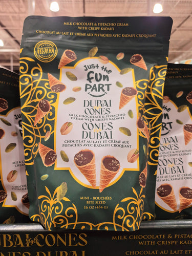 Dubai Style Milk Chocolate & Pistachio Cones - 1 x 454 Grams